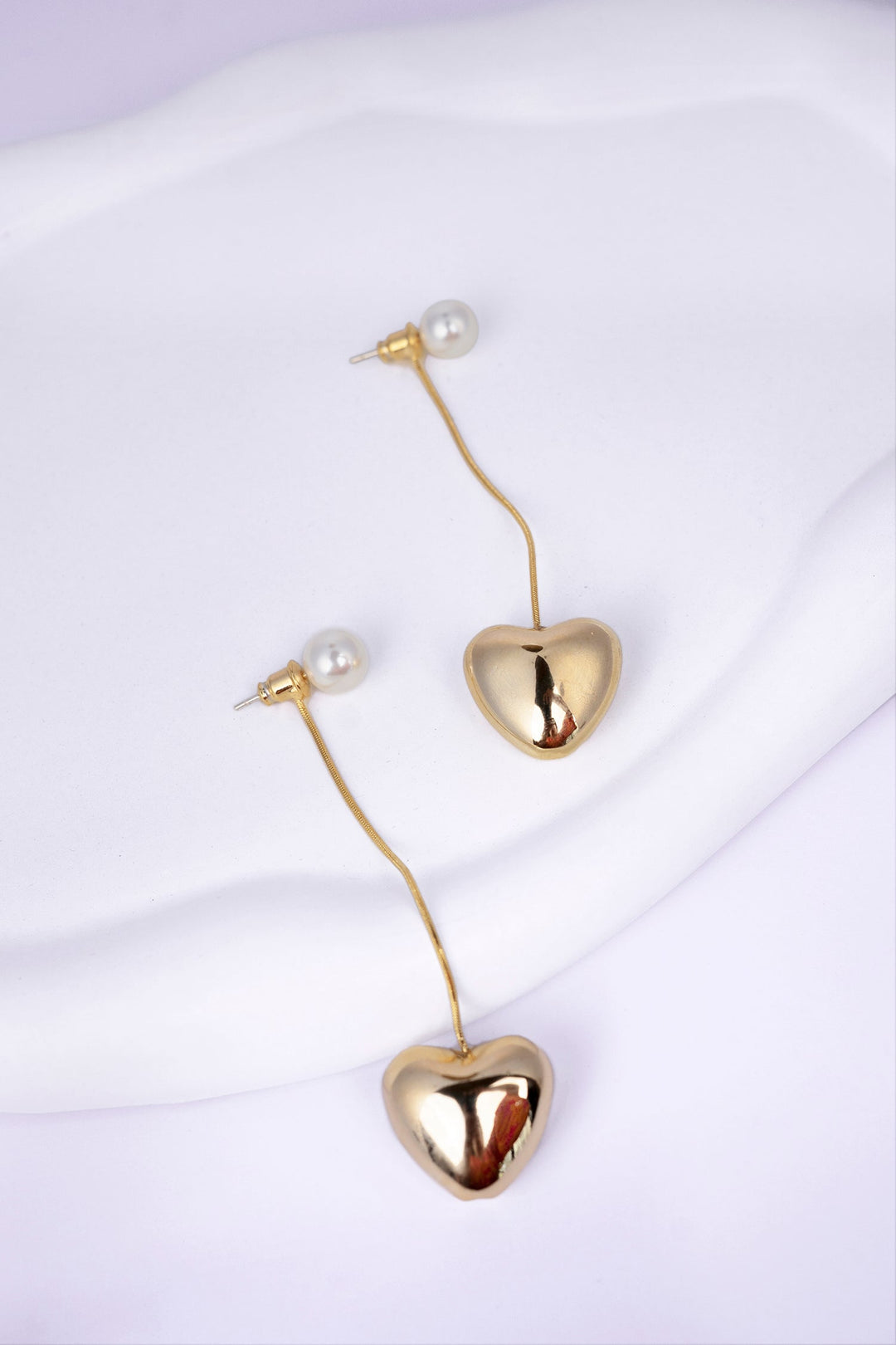 18K Gold Plated Heart Drop Earrings Earring