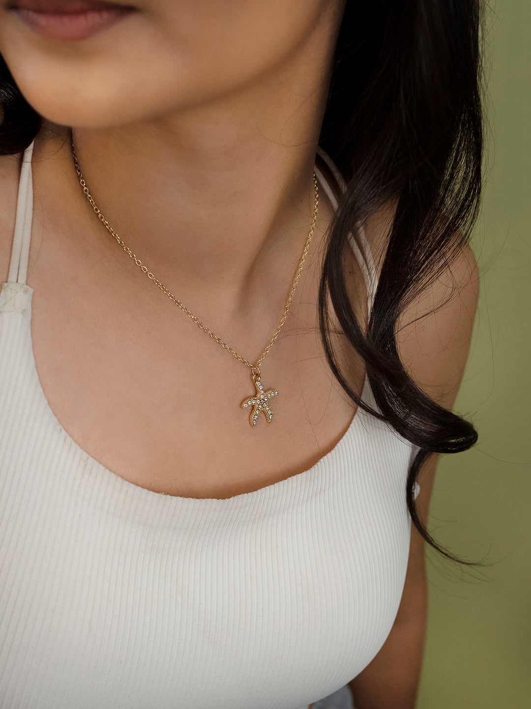 Starfish Locket Necklace