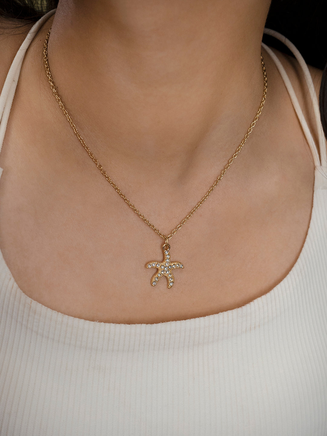 Starfish Locket Necklace