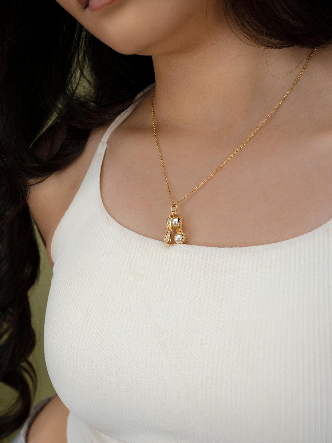 Peanut Pendant Trendy Necklace