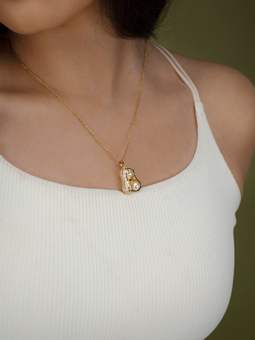 Peanut Pendant Trendy Necklace