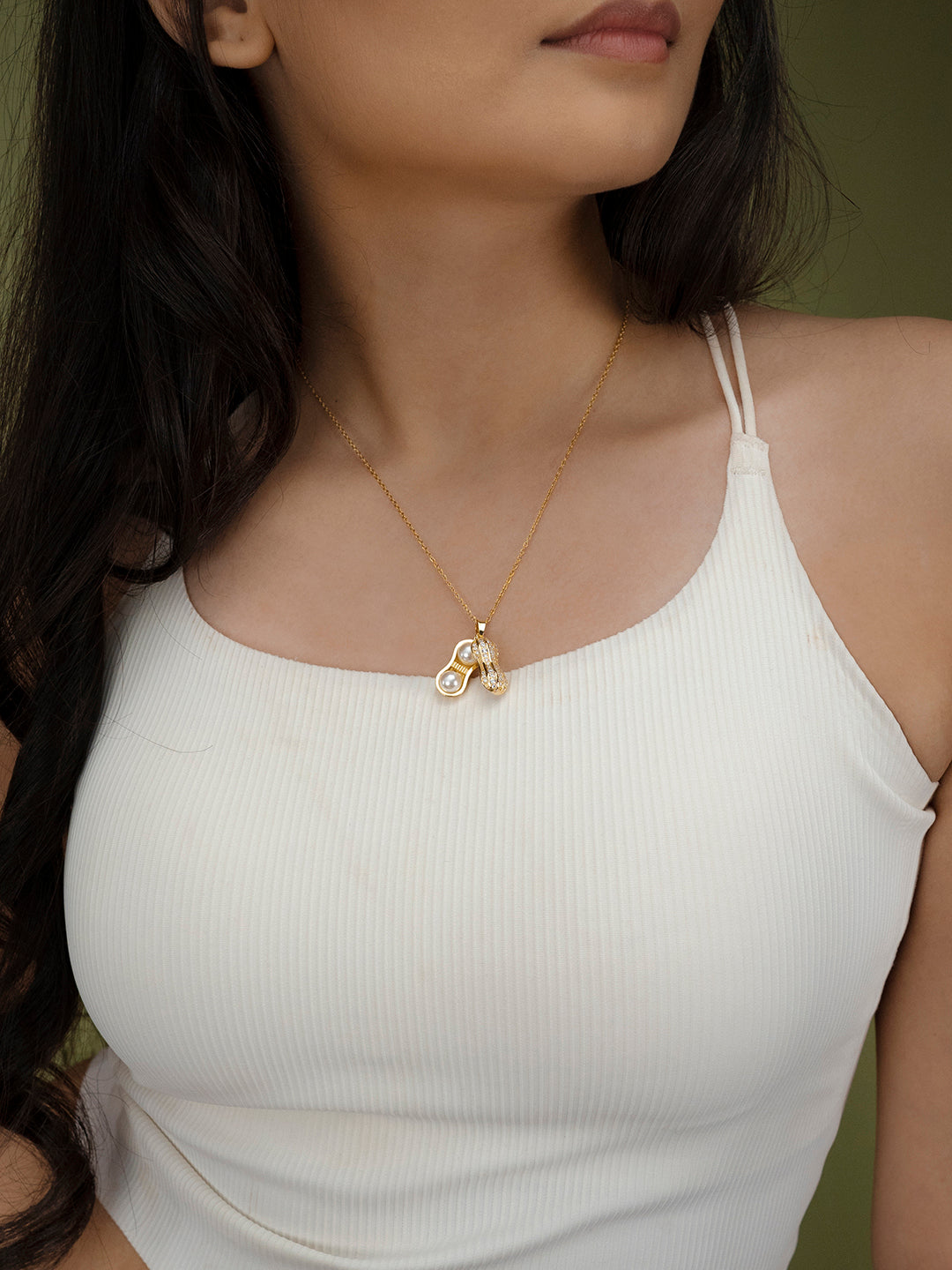 Peanut Pendant Trendy Necklace