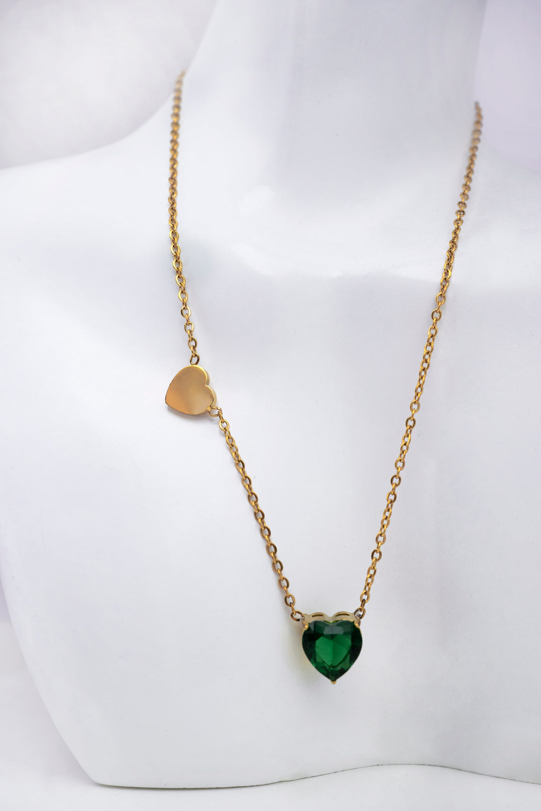 Trendy Gold Necklace With Heart