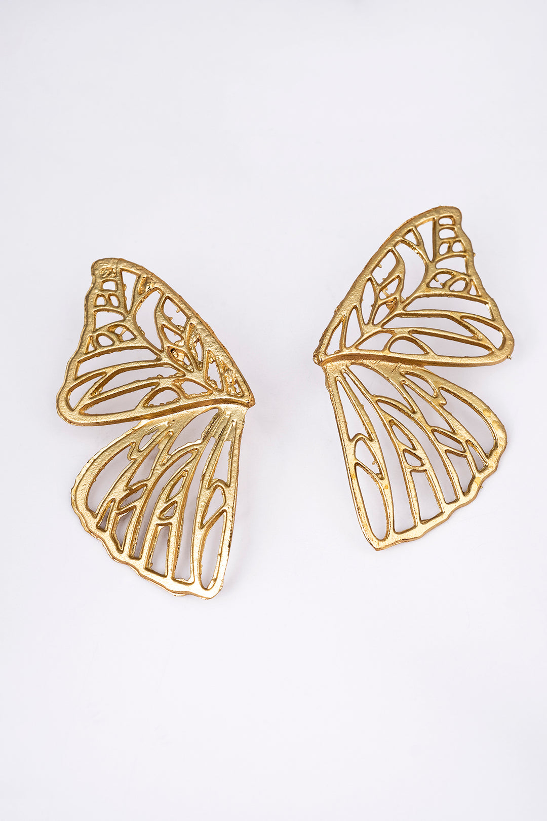 Oversized Butterfly Wing Big Stud Earrings For Women