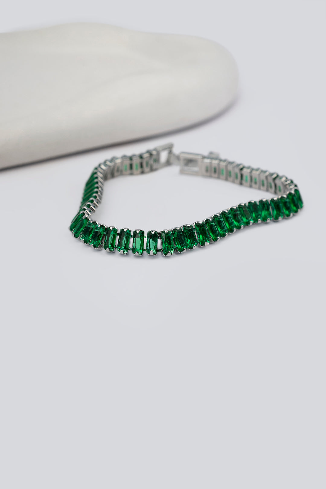 Dark Green Fashion Tennis Bracelet For Women