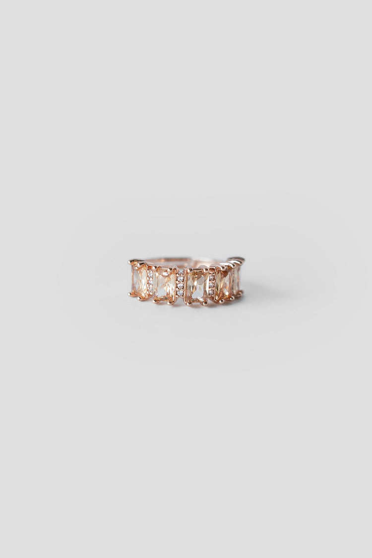 Adjustable Tennis Ring For Women In Rose Gold