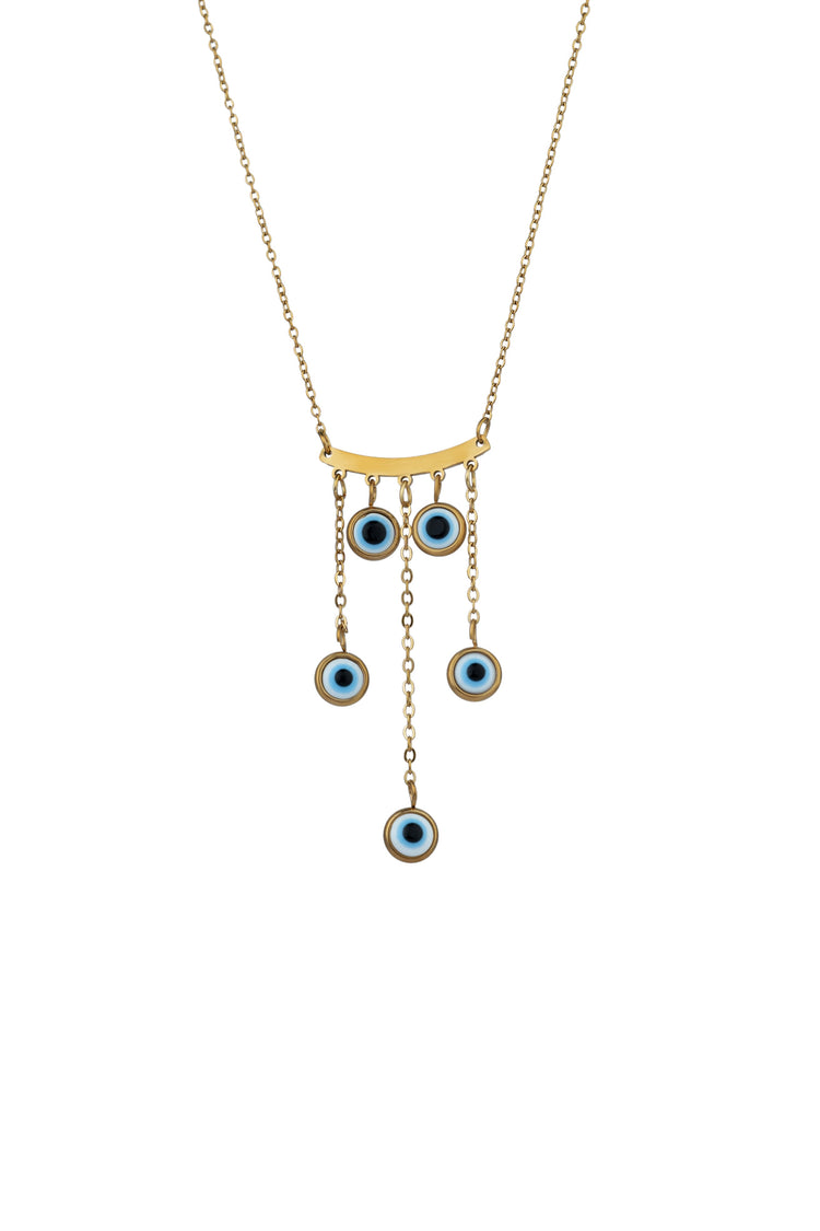 Dangling Evil Eyes Necklace