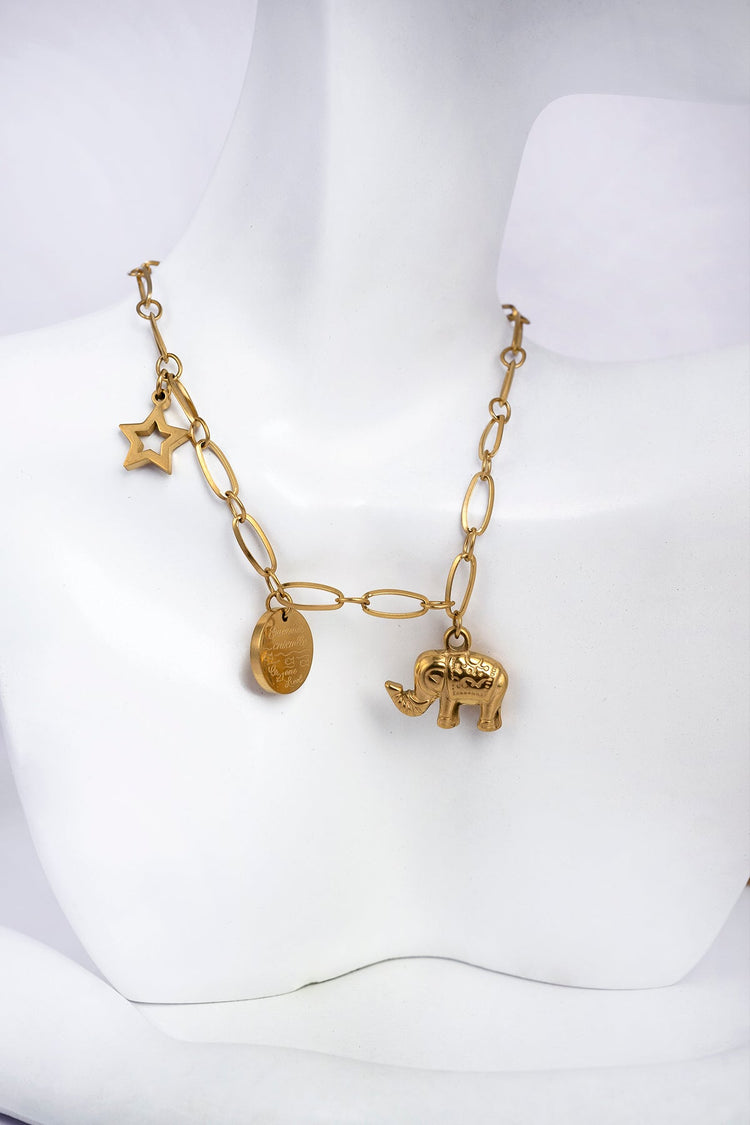 Elephant Charm Necklace For Women Necklace