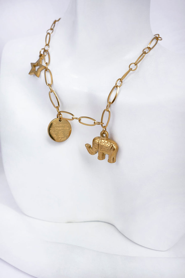 Elephant Charm Necklace For Women Necklace