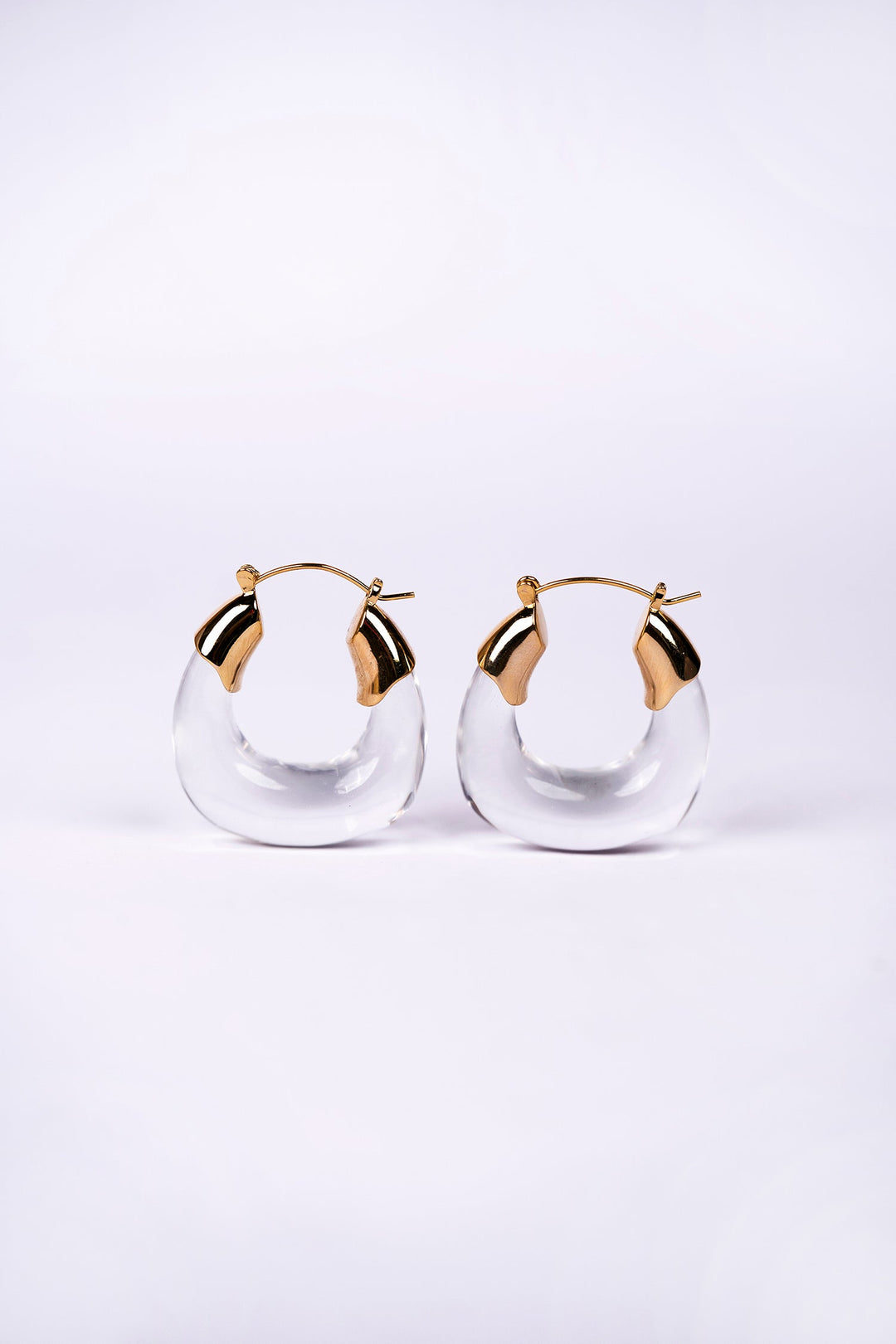 Faux Glass Hoop Earrings For Women Earring