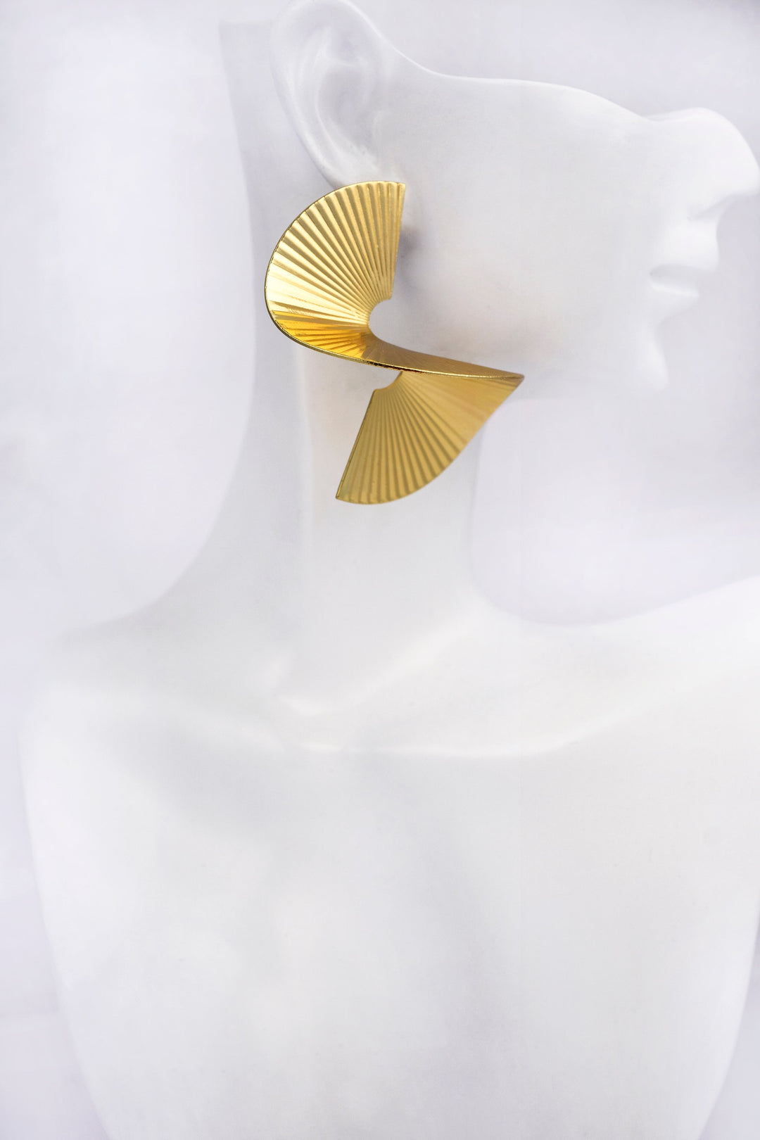 Geometric Gold Plated Modern Earrings Earring