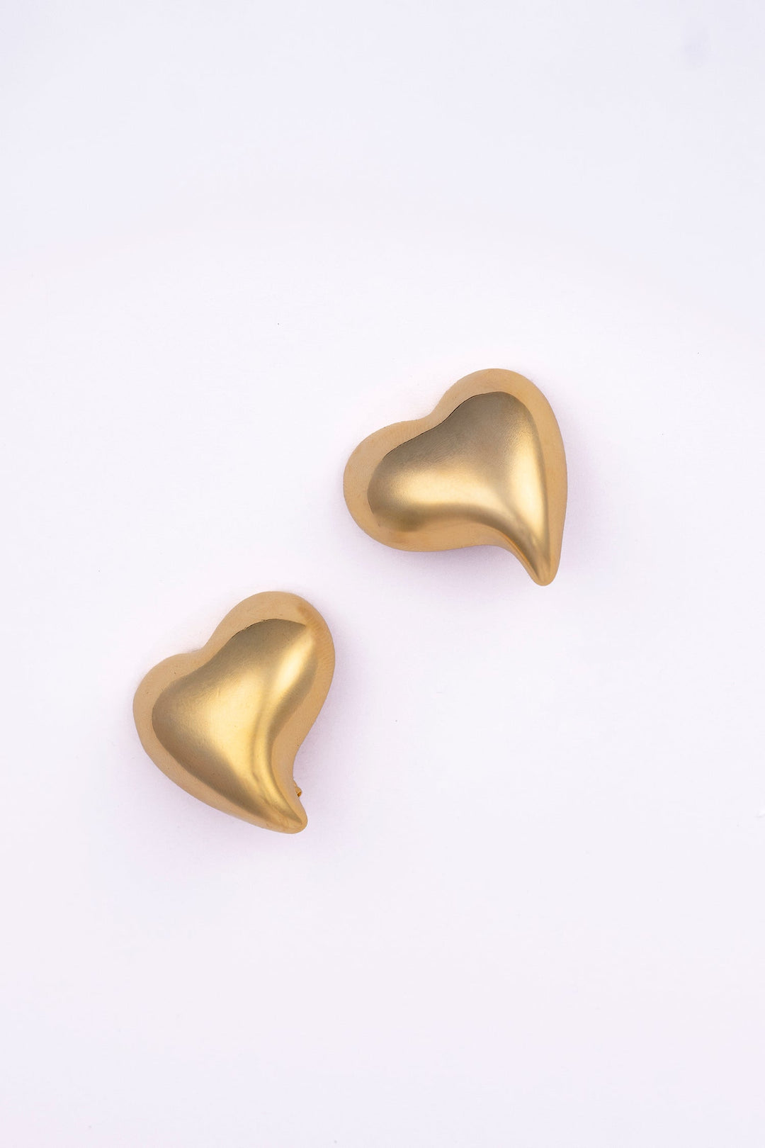 Gold Plated Upside Down Heart Stud Earrings Earring