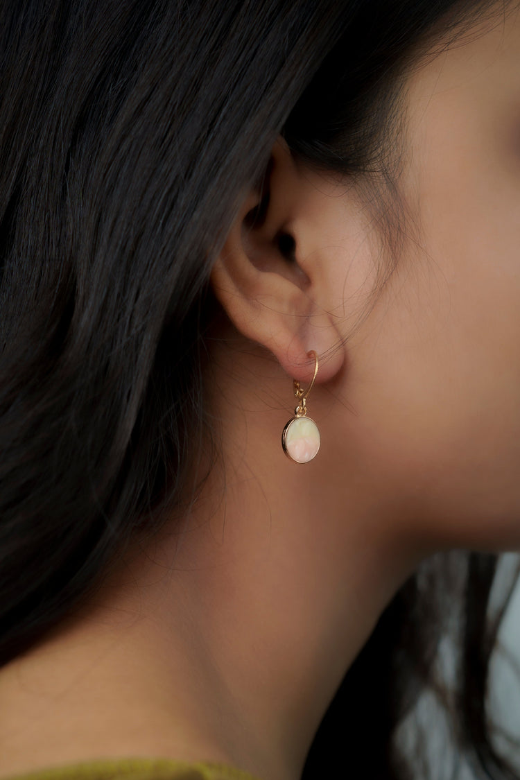 Gold Toned Hoops With Charms Combo Set (Box Not Included)