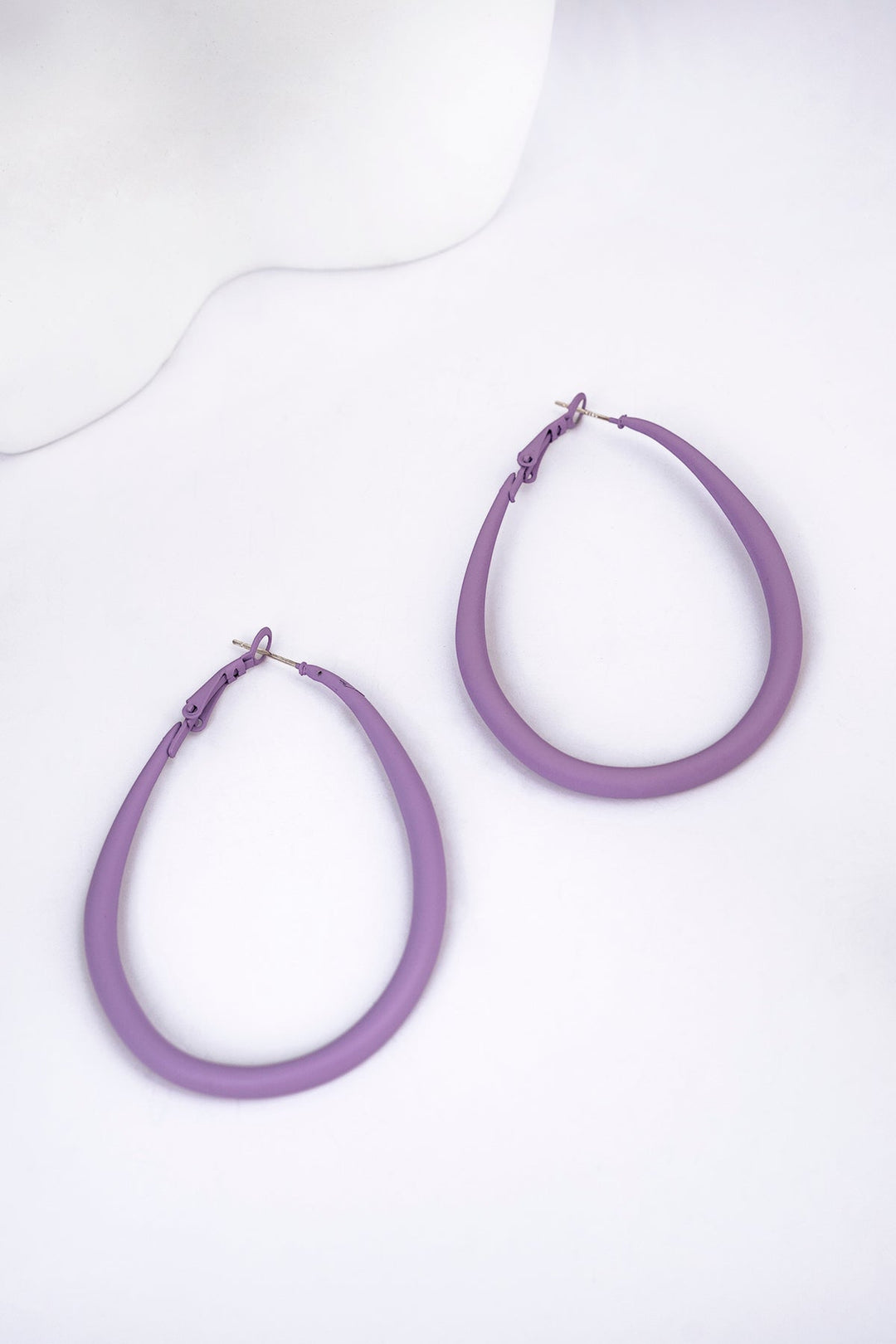 Purple Oval Earrings For Women Earring