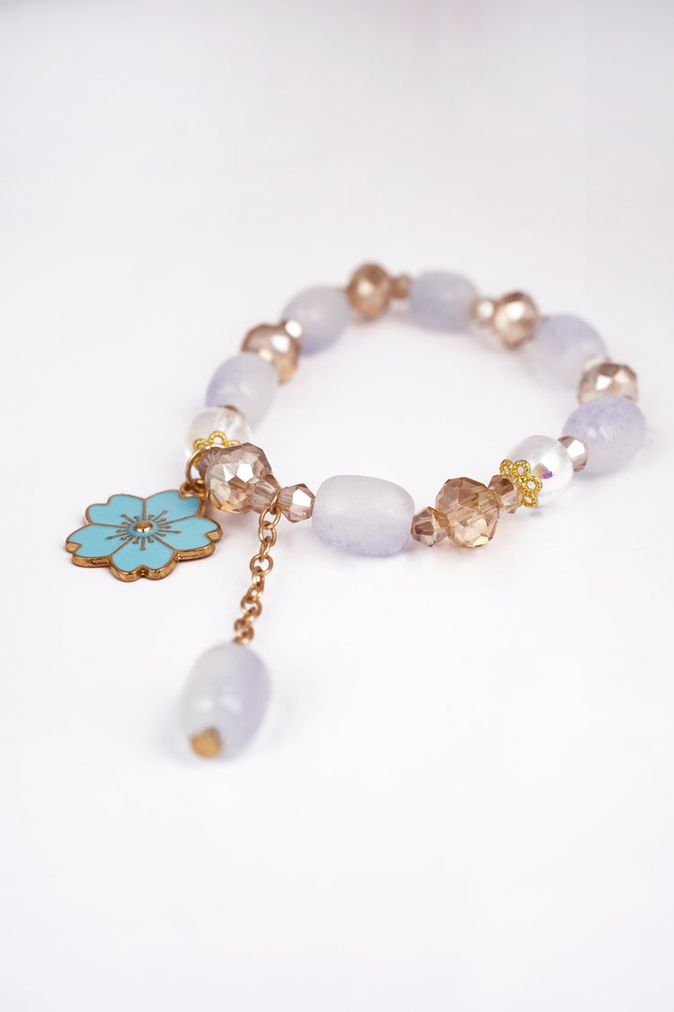 Quartz Flower Charm Friendship Bracelet For Women Bracelet