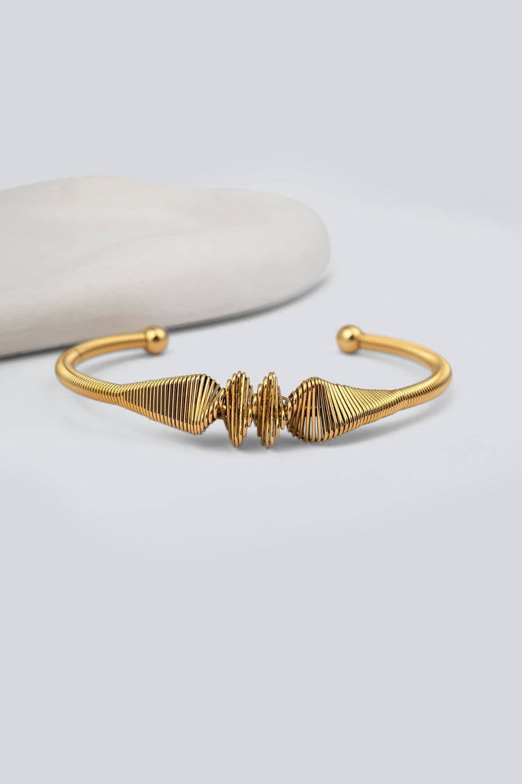 Sound Wave Open Fashion Bangle For Women Bracelet