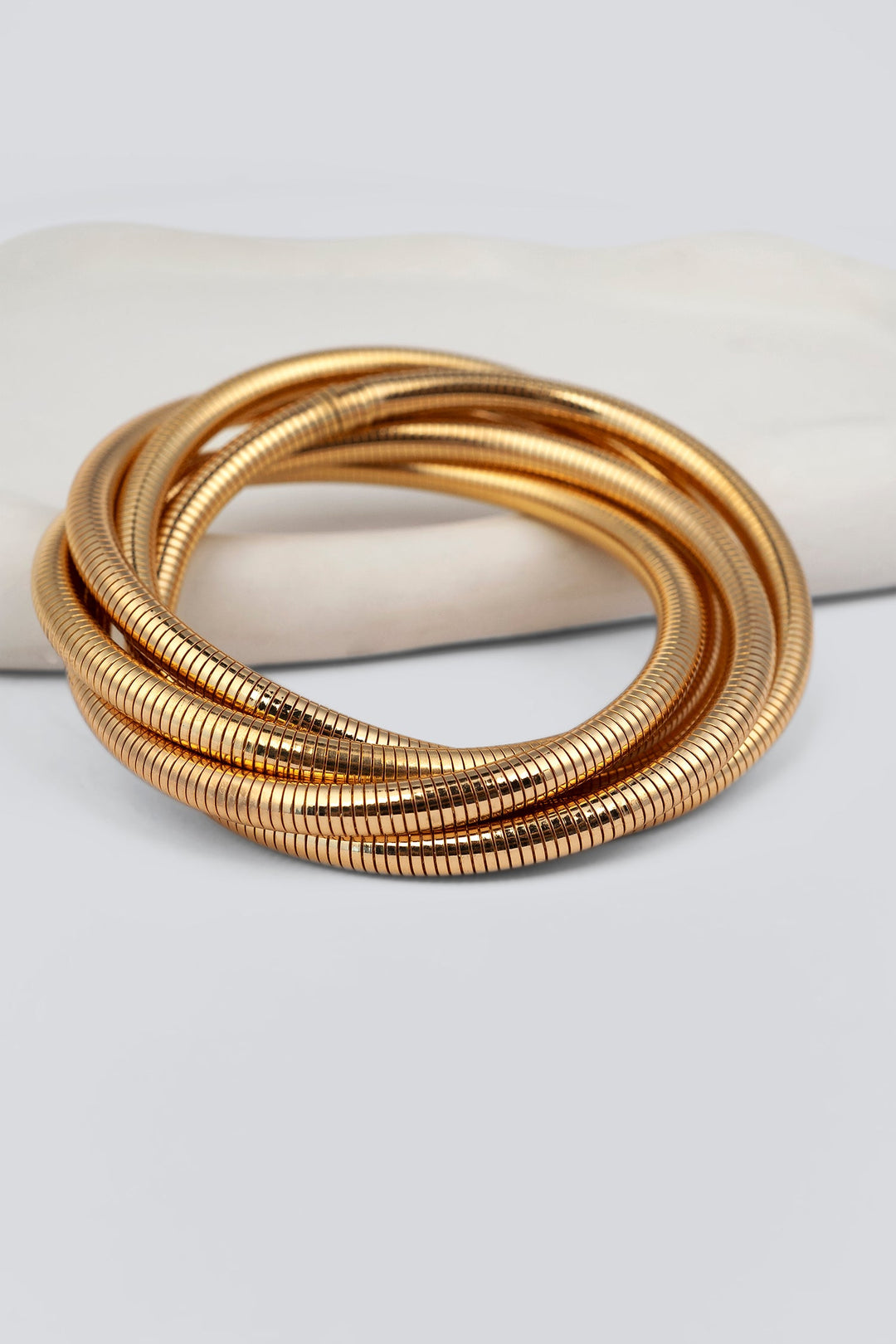 Triple Layered Coil Bracelet For Women